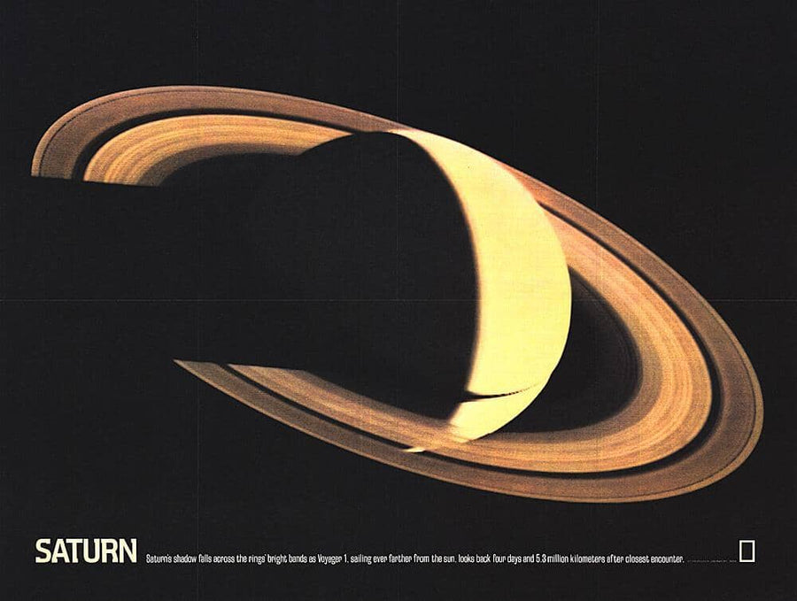1981 Saturn Wall Map 