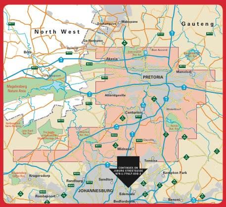 Atlas de rues - Pretoria (Afrique du Sud) | MapStudio atlas MapStudio 