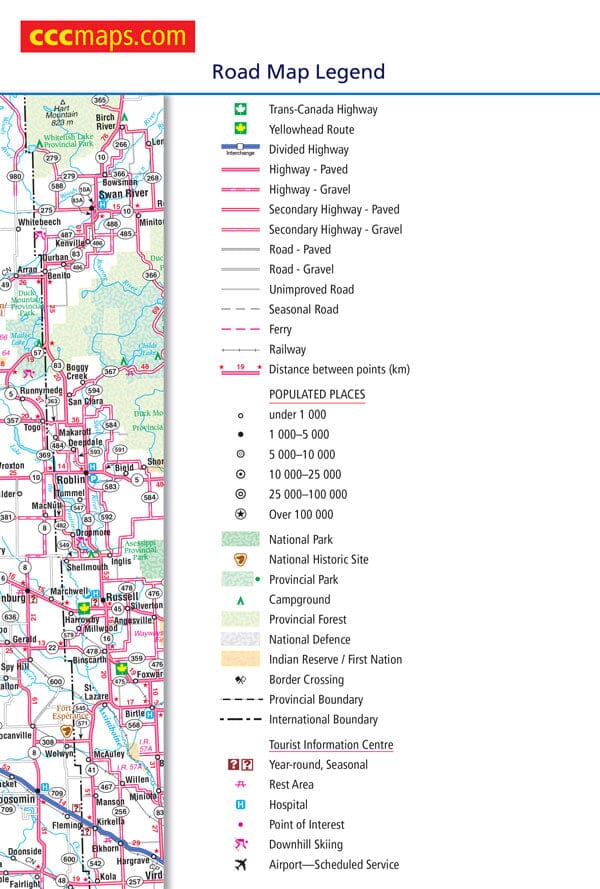 Atlas routier - Manitoba et Saskatchewan | Canadian Cartographics Corporation carte pliée Canadian Cartographics Corporation 