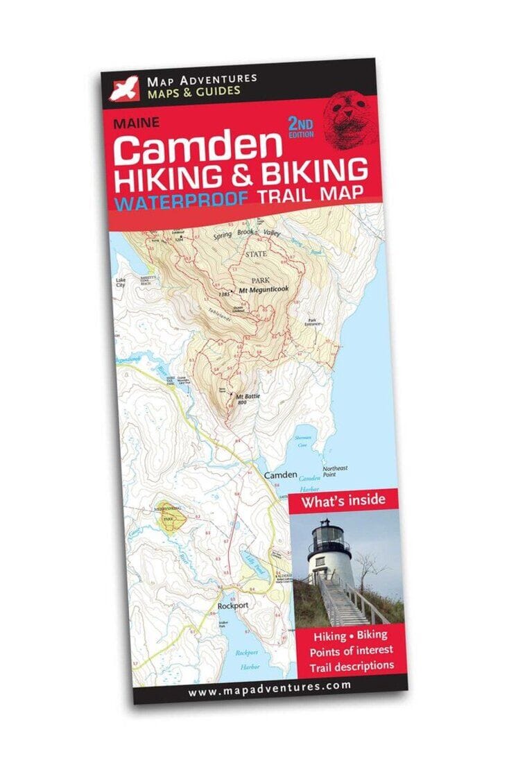Camden Hiking & Biking Trail Map | Map Adventures carte pliée 