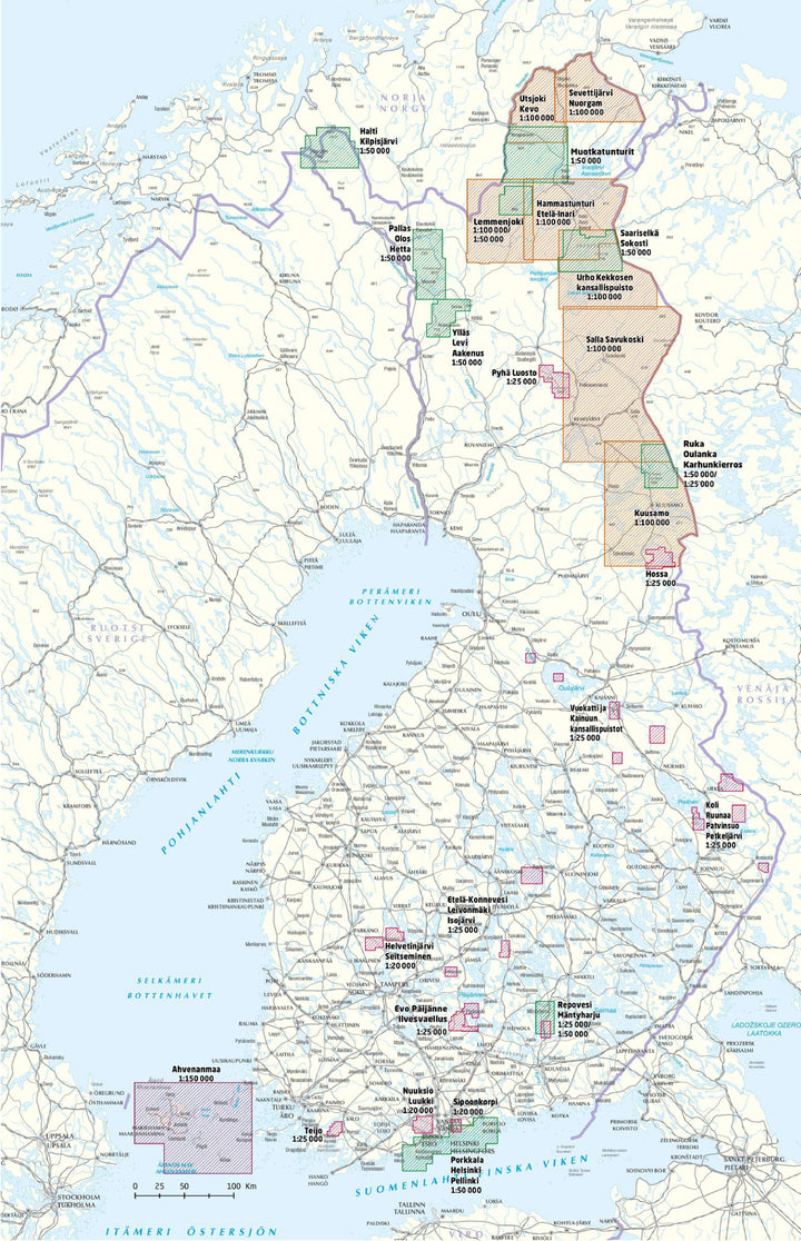 Carte de plein air n° 11 - Nuuksio Luukki (Finlande) | Karttakeskus carte pliée Karttakeskus 