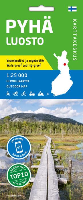 Carte de plein air n° 25 - Pyha Luosto (Finlande) | Karttakeskus carte pliée Karttakeskus 
