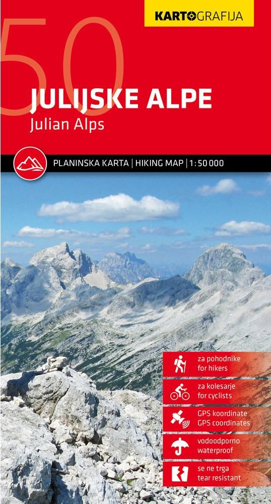 Carte de randonnée des Alpes Juliennes (Slovénie) | Kartografija - La Compagnie des Cartes