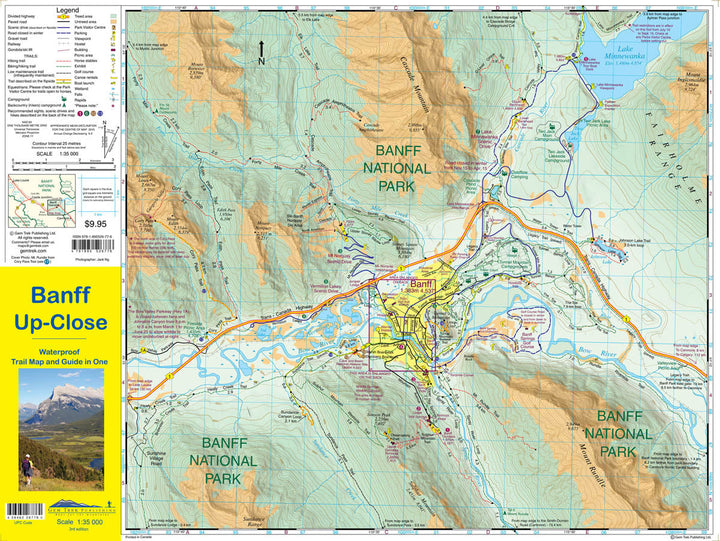 Carte de randonnée - Banff Up-Close (Alberta) | Gem Trek carte pliée Gem Trek Publishing 