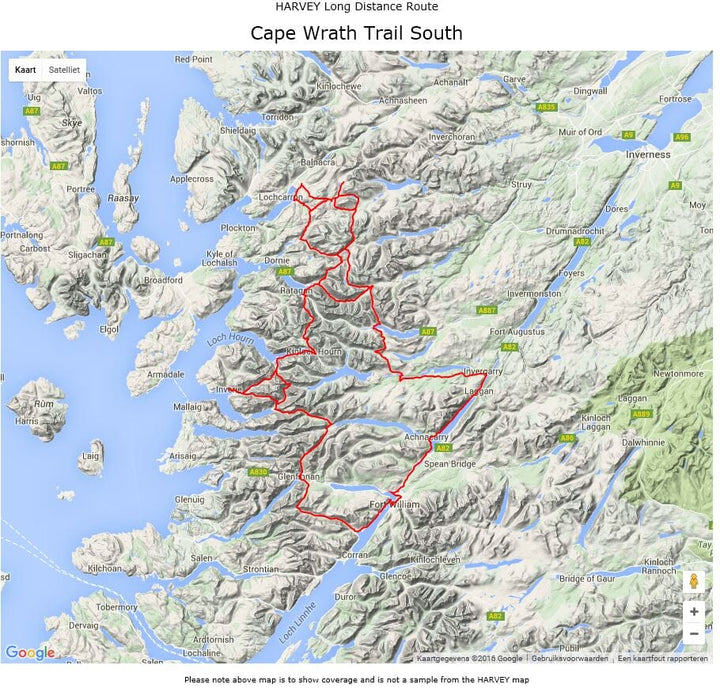 Carte de randonnée - Cape Wrath Trail Sud XT40 | Harvey Maps - National Trail maps carte pliée Harvey Maps 