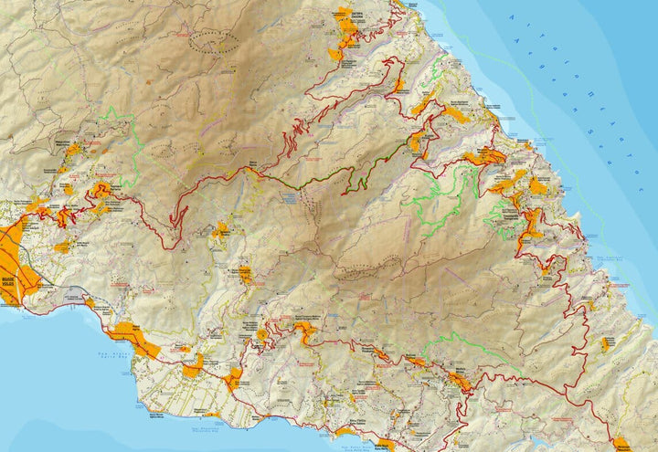 Carte de randonnée - Central Pélion (Grèce) | Terrain Cartography carte pliée Terrain Cartography 