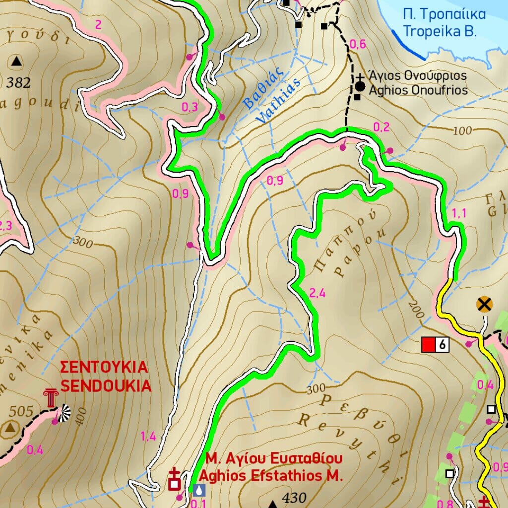 Carte de randonnée - Ile de Skopelos (Grèce) | Terrain Cartography carte pliée Terrain Cartography 