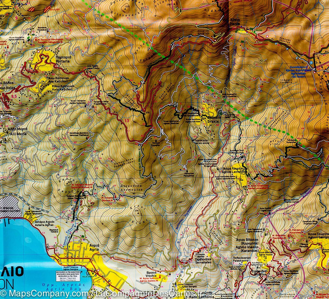 Carte de randonnée du mont Pélion (Grèce) | Terrain Cartography - La Compagnie des Cartes