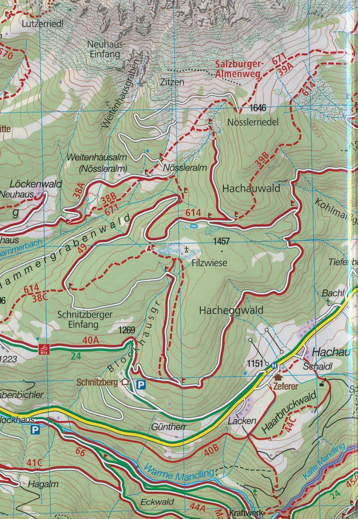 Carte de randonnée n° 037 - Mayerhofen, Tuxer, Tal-Zillergrund (Tyrol, Autriche) | Kompass carte pliée Kompass 