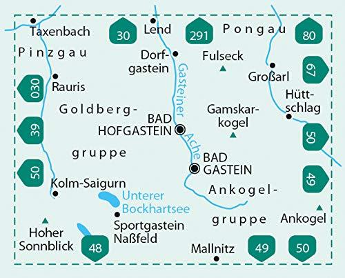 Carte de randonnée n° 040 - Bad Gastein, Bad Hofgastein, Dorfgastein (Autriche) | Kompass carte pliée Kompass 