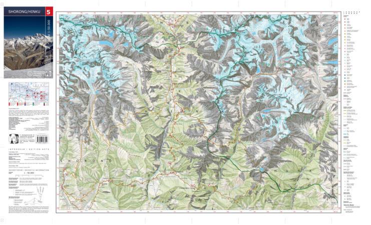 Carte de randonnée n° 05 - Shorong/ Hinku (Népal) | Nelles Verlag carte pliée Nelles Verlag 