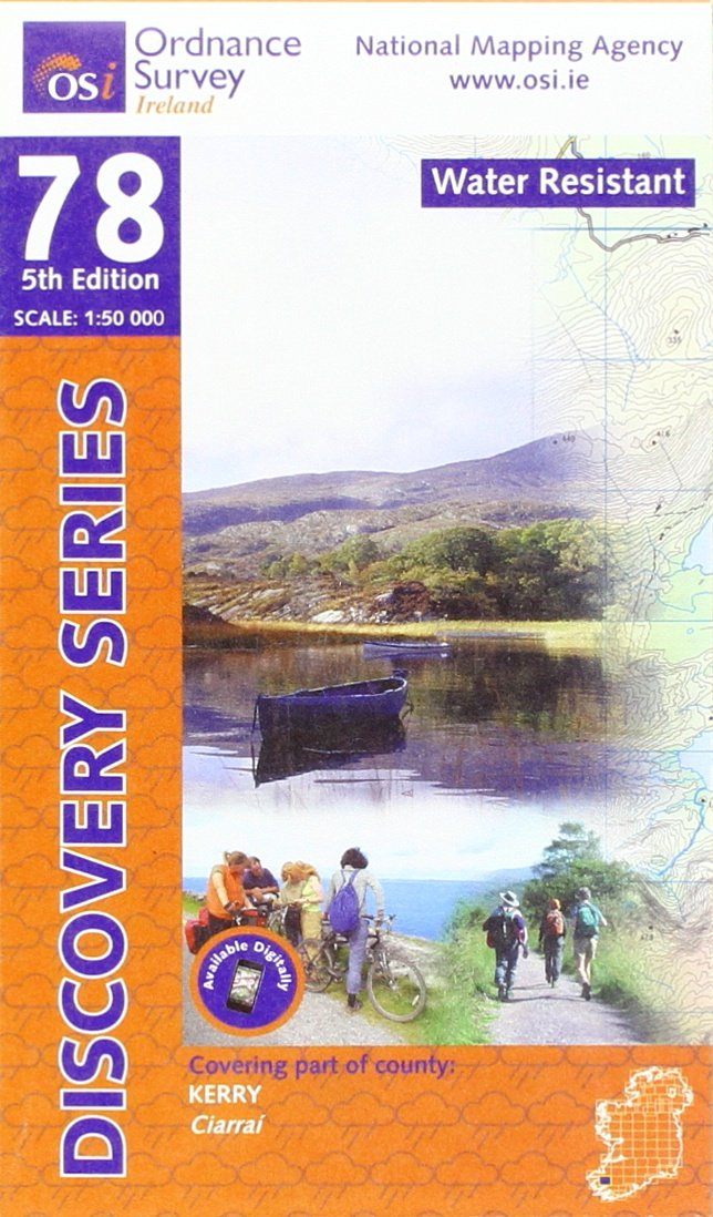 Carte de randonnée n° 78W - Kerry (Killarney) (Irlande) | Ordnance Survey - série Discovery carte pliée Ordnance Survey Ireland 