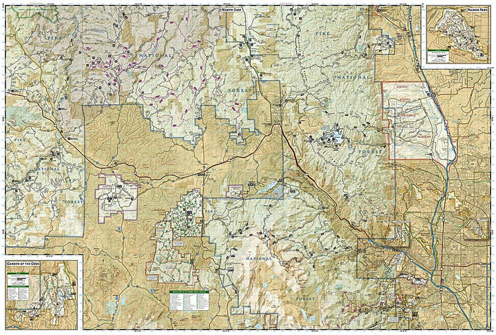 Carte de randonnée - Pikes Peak, Cañon City (Colorado), n° 137 | National Geographic carte pliée National Geographic 