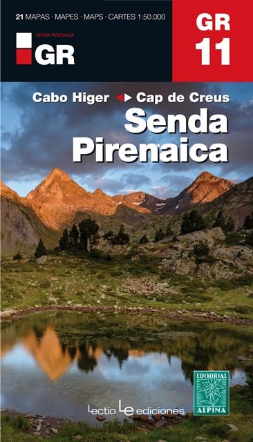 Carte de randonnée - Senda Pirenaica GR11, Cabo Higer-Cap de Creus (Catalogne) | Alpina carte pliée Editorial Alpina 