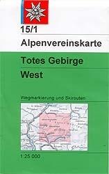 Carte de randonnée & ski - Totes Gebirge West, n° 15/1 (Alpes autrichiennes) | Alpenverein carte pliée Alpenverein 