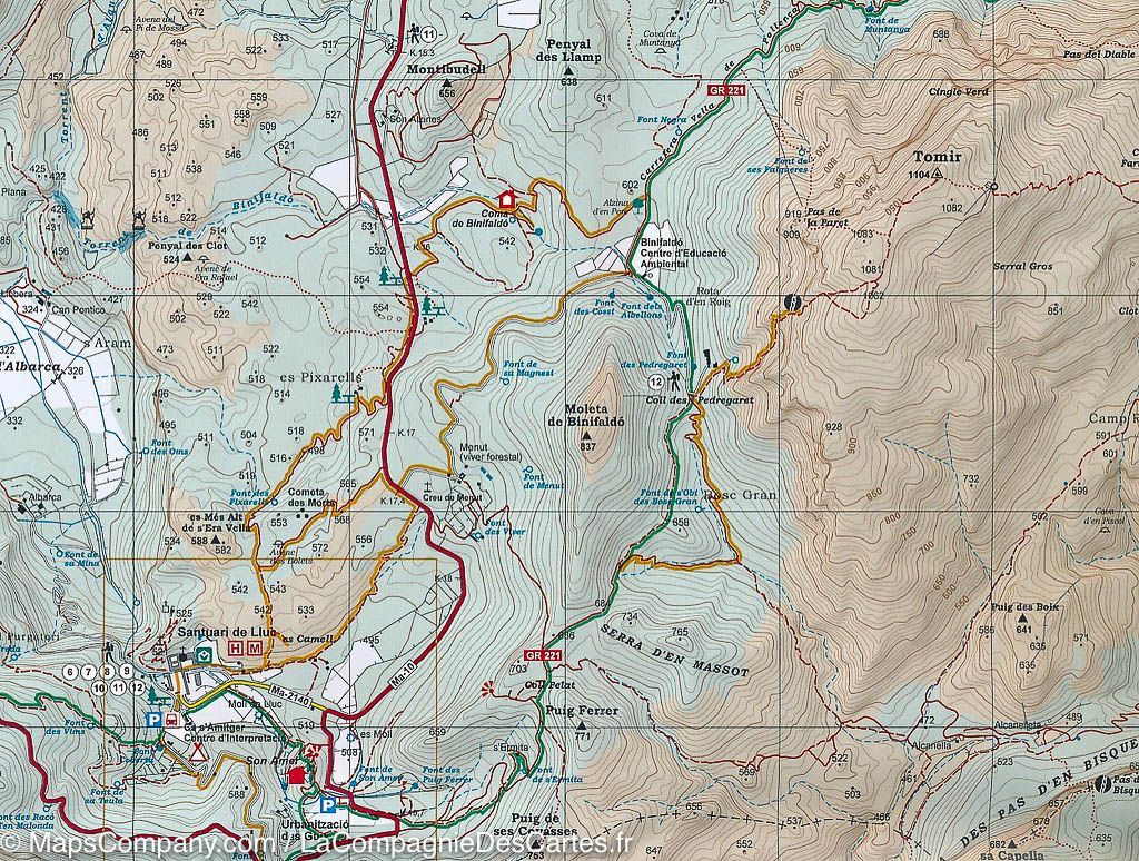 Carte de randonnée - Tramuntana Centrale (Majorque, îles Baléares) | Alpina carte pliée Editorial Alpina 