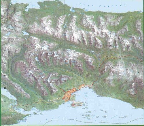 Carte de trekking d'Ushuaia | Zagier y Urruty carte pliée Zagier y Urruty 