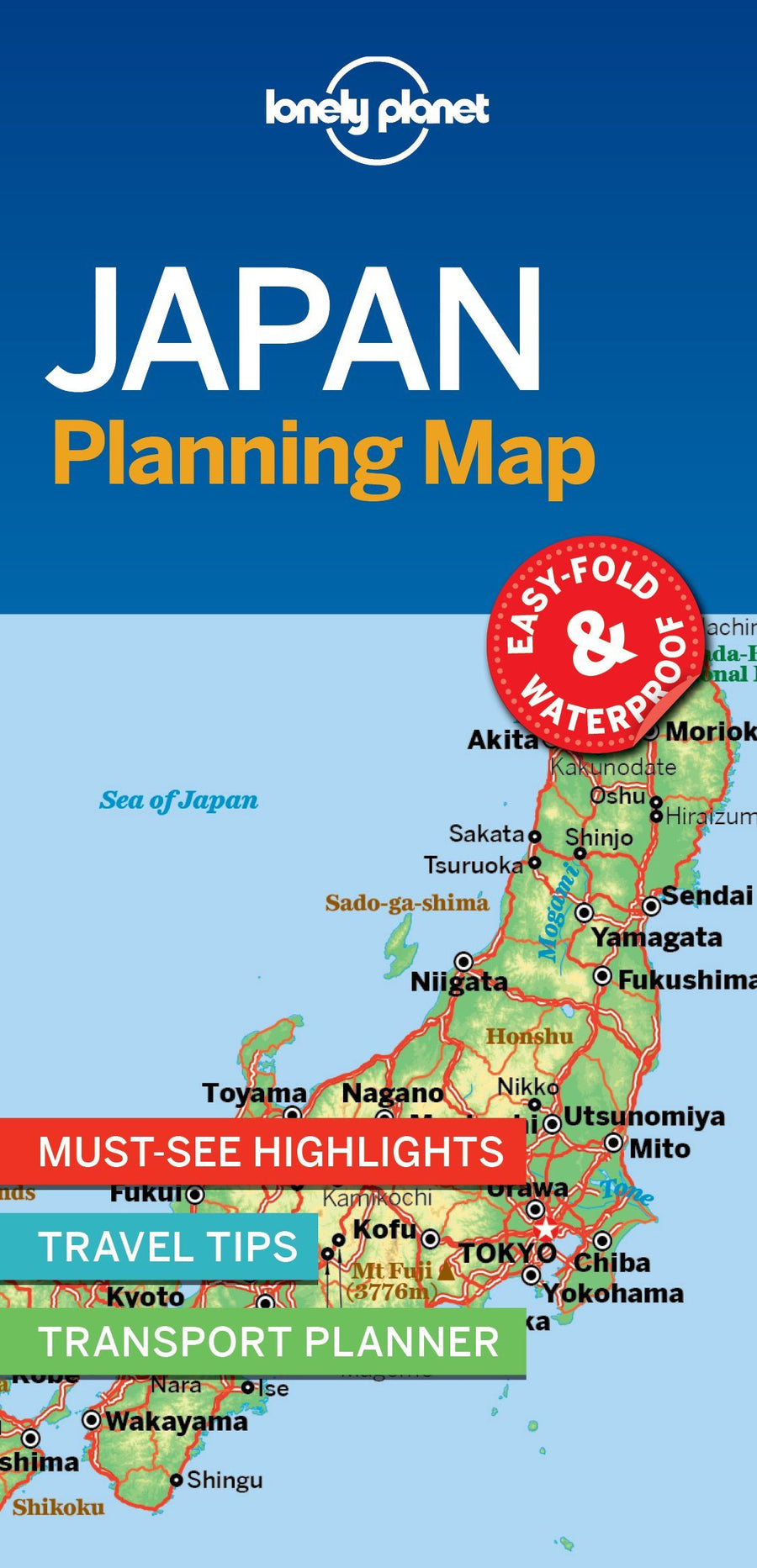 Carte de voyage (en anglais) - Japan | Lonely Planet carte pliée Lonely Planet 