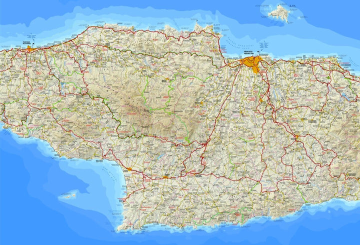 Carte de voyage n° 449 - Crète Centrale | Terrain Cartography carte pliée Terrain Cartography 