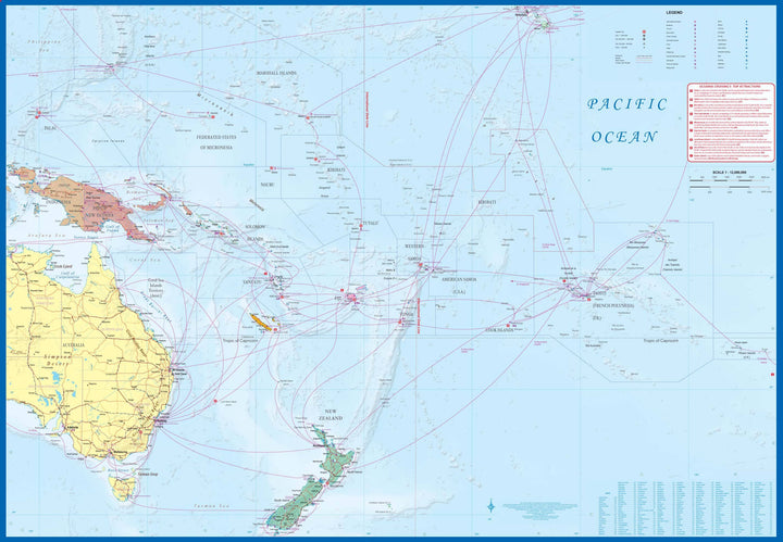 Carte de voyage - Nouvelle Calédonie & croisières en Océanie | ITM carte pliée ITM 