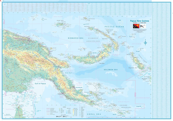 Carte de la Nouvelle Guinée | ITM - La Compagnie des Cartes