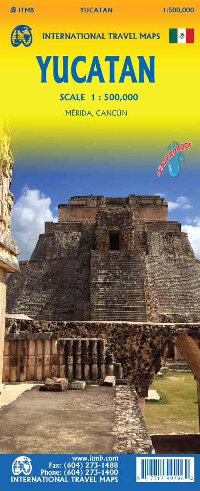 Carte de voyage - Péninsule du Yucatan (Mexique) | ITM carte pliée ITM 