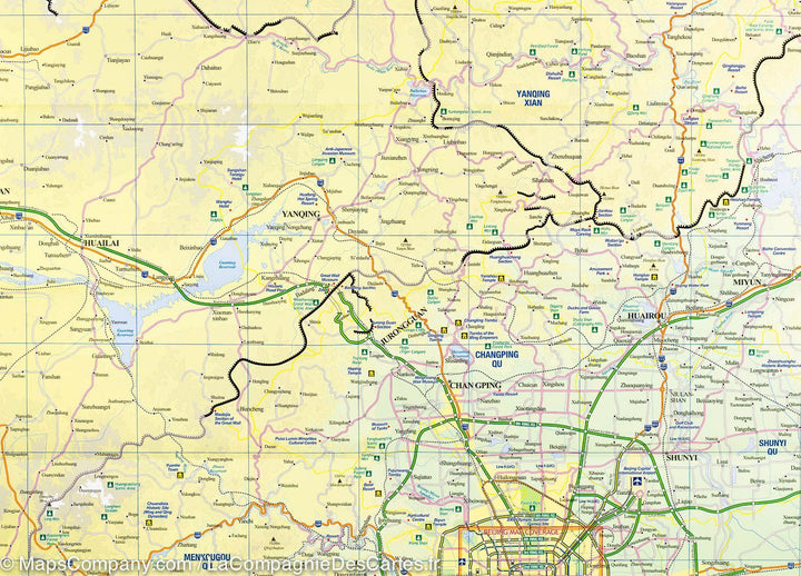 Plan de Pékin &amp; Carte de la région de Pékin | ITM - La Compagnie des Cartes