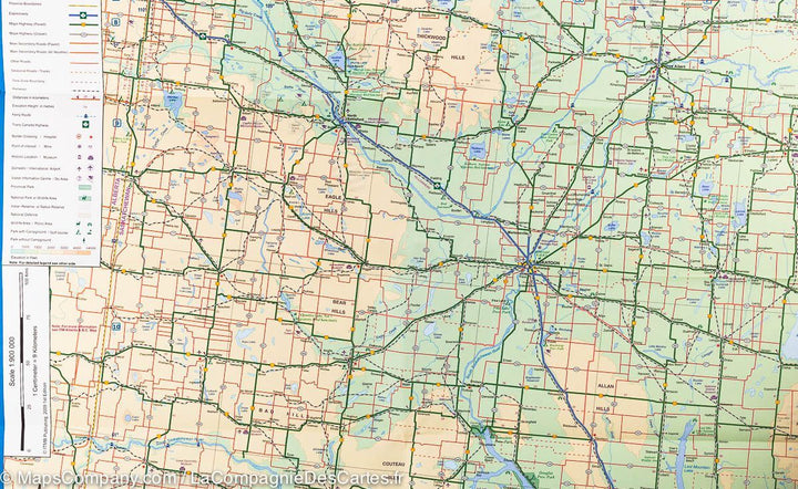 Carte de voyage - Saskatchewan (Canada) | ITM carte pliée ITM 