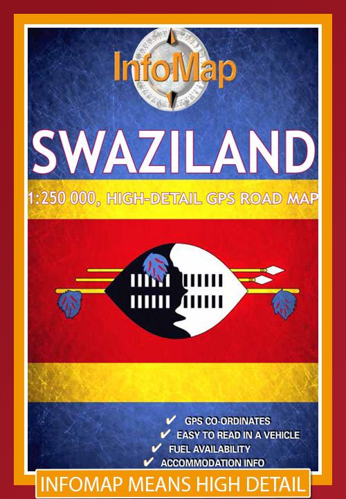 Carte de voyage - Swaziland | Infomap carte pliée Infomap 