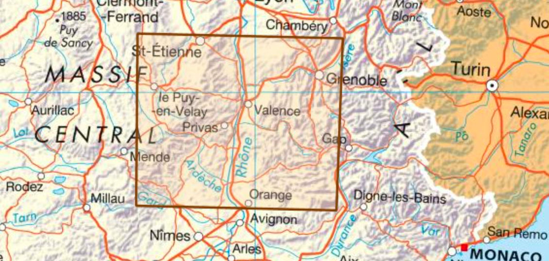 Carte départementale - Ardèche & Drôme | IGN carte pliée IGN 