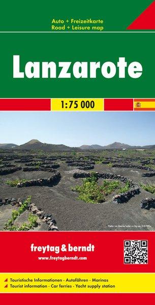 Carte détaillée - Lanzarote (Iles Canaries) | Freytag & Berndt carte pliée Freytag & Berndt 