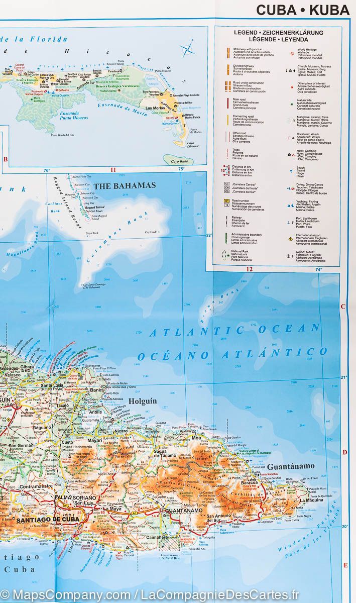 Carte géographique - Cuba | Gizi Map carte pliée Gizi Map 