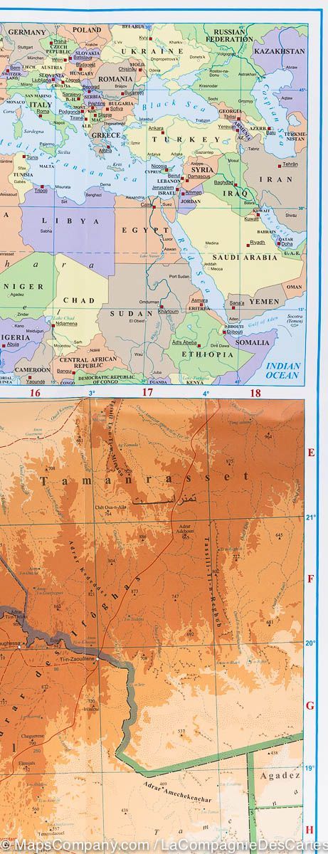 Carte géographique - Mali | Gizi Map carte pliée Gizi Map 