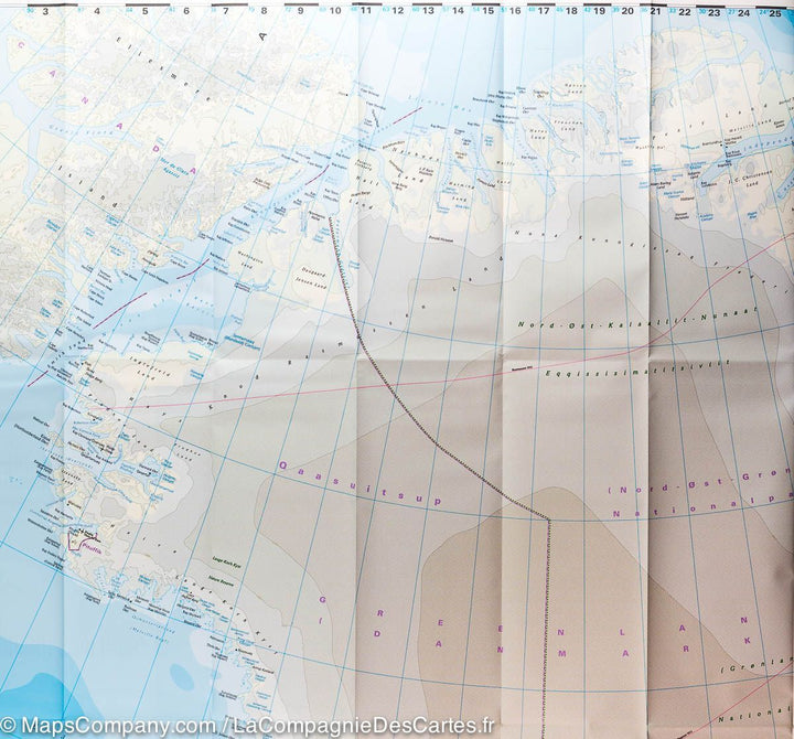 Carte du Groenland | Reise Know How - La Compagnie des Cartes