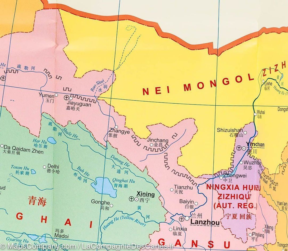 Carte murale - Chine (politique) | Gizi Map carte murale grand tube Gizi Map 