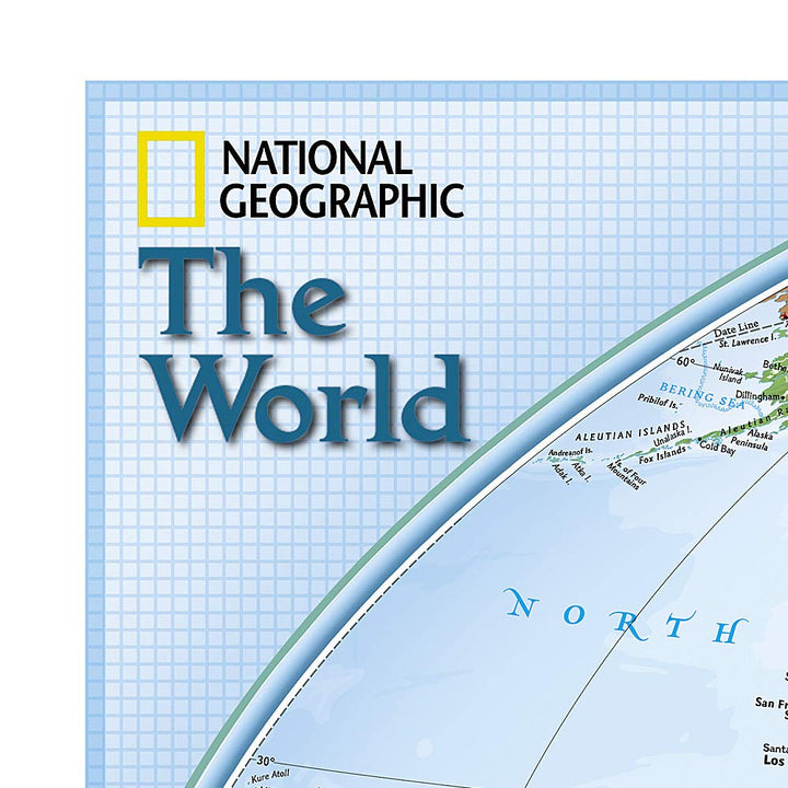 Carte murale (en anglais) - Monde politique, "explorer" - 81 x 51 cm | National Geographic carte murale petit tube National Geographic 