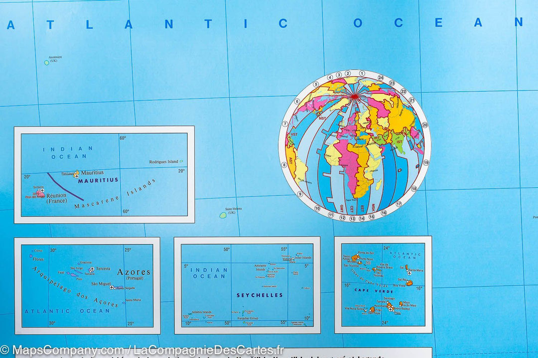 Carte murale papier - Afrique (politique & physique) - 97 x 123,5 cm | Freytag & Berndt - La Compagnie des Cartes