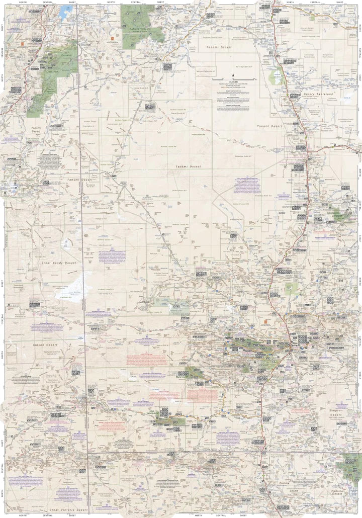 Carte routière - Australie, Great Desert Tracks Central | Hema Maps carte pliée Hema Maps 