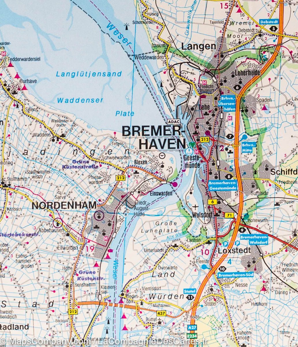 Carte routière - Basse-Saxe et Brême (Allemagne) | Freytag & Berndt carte pliée Freytag & Berndt 