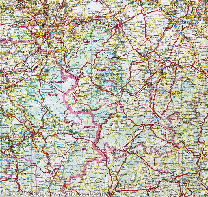 Carte routière - Benelux (Pays-Bas, Belgique & Luxembourg) | IGN carte pliée IGN 