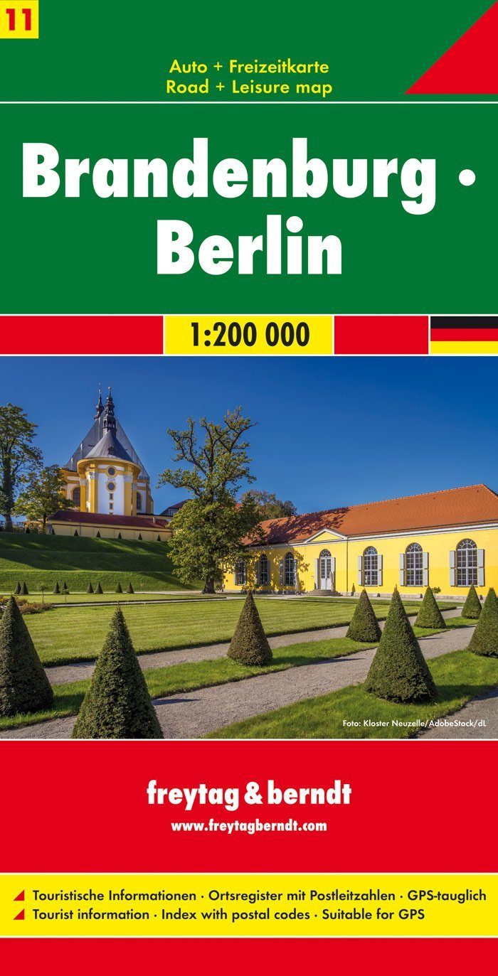 Carte routière - Brandebourg-Berlin | Freytag & Berndt carte pliée Freytag & Berndt 