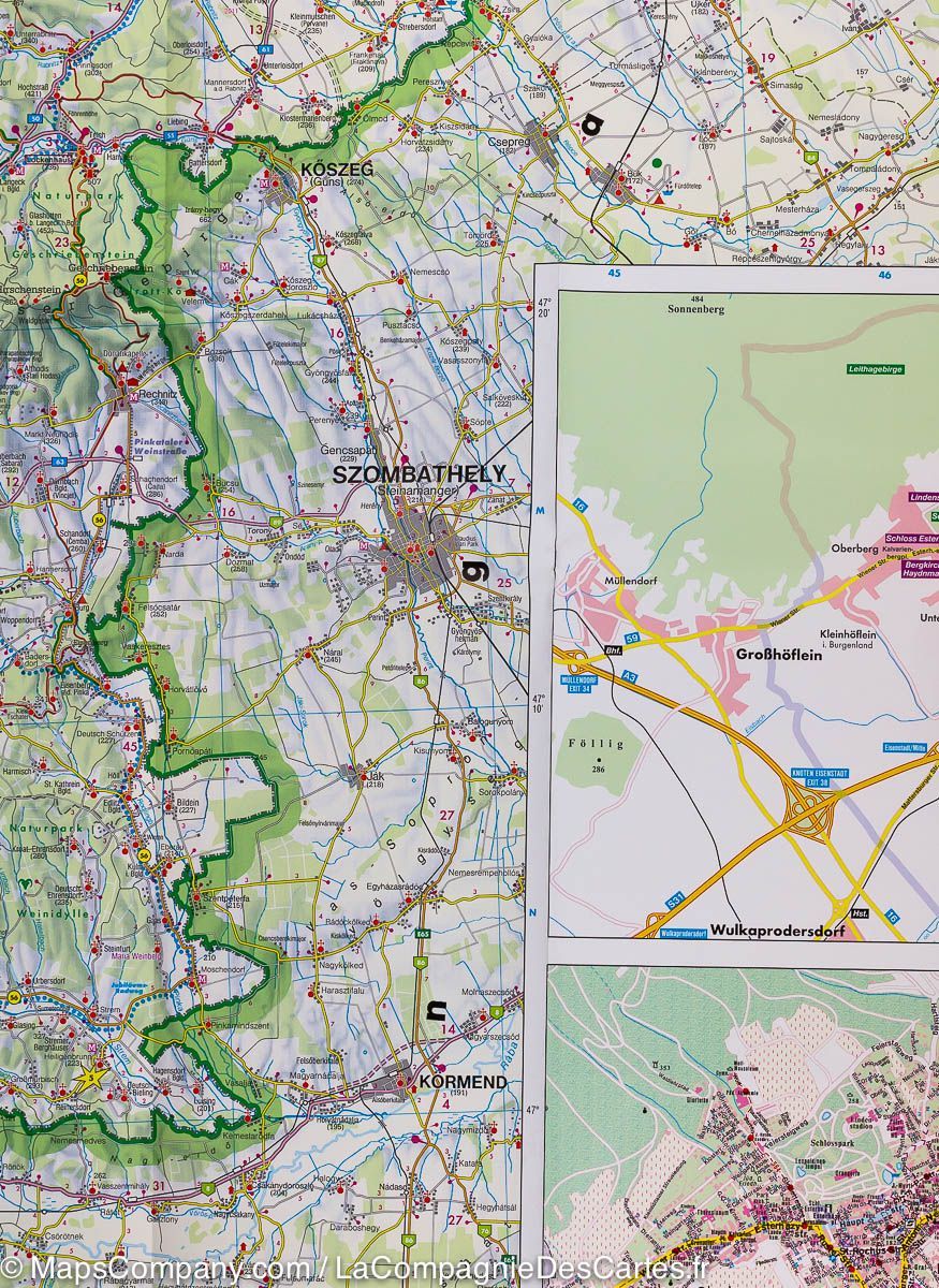 Carte routière - Burgenland (Autriche) | Freytag & Berndt carte pliée Freytag & Berndt 