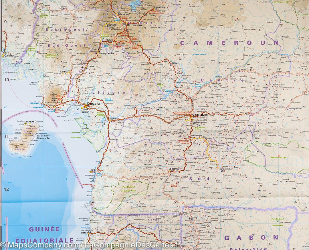 Carte routière - Cameroun et du Gabon | Reise Know How carte pliée Reise Know-How 