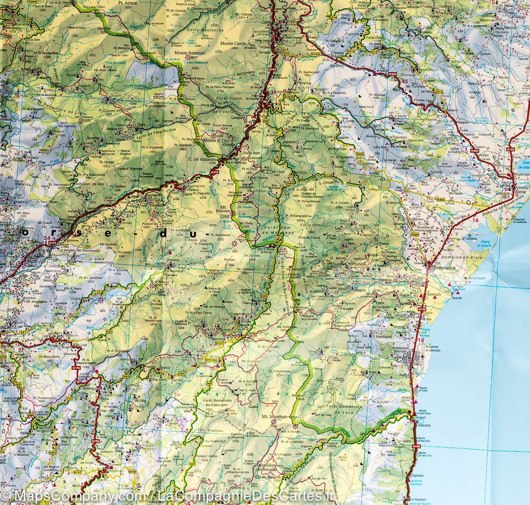 Carte routière - Corse | Freytag & Berndt carte pliée Freytag & Berndt 