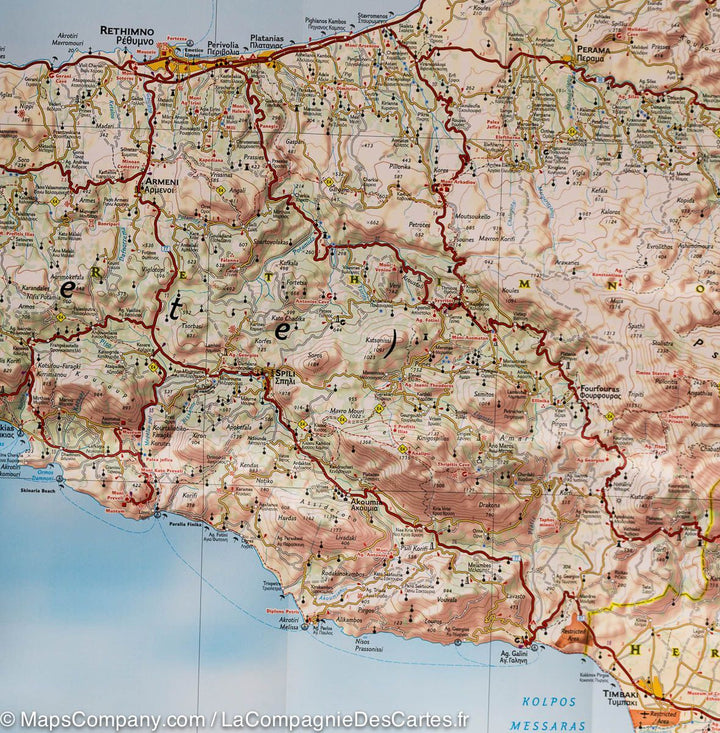Carte routière - Crète | National Geographic carte pliée National Geographic 