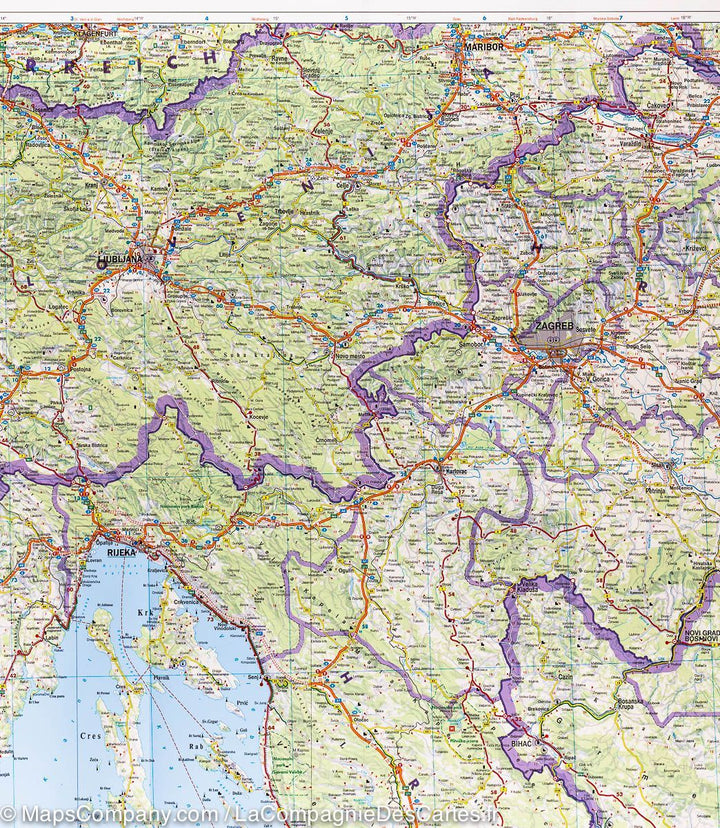 Carte routière - Croatie au 1, 500 000 | Freytag & Berndt carte pliée Freytag & Berndt 