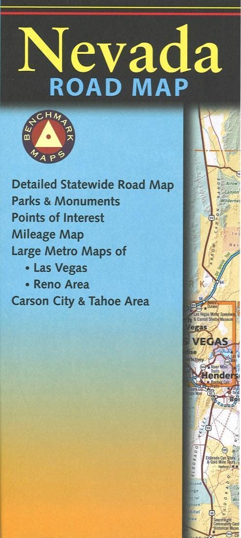 Nevada Road Map | Benchmark Maps Road Map 