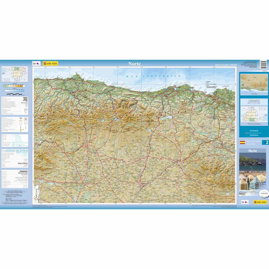 Carte routière - Espagne Nord | CNIG carte pliée CNIG 
