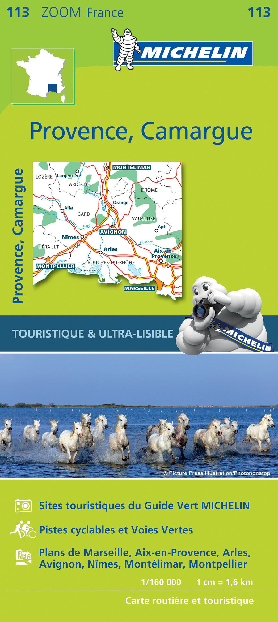 Carte routière n° 113 - Provence & Camargue | Michelin carte pliée Michelin 