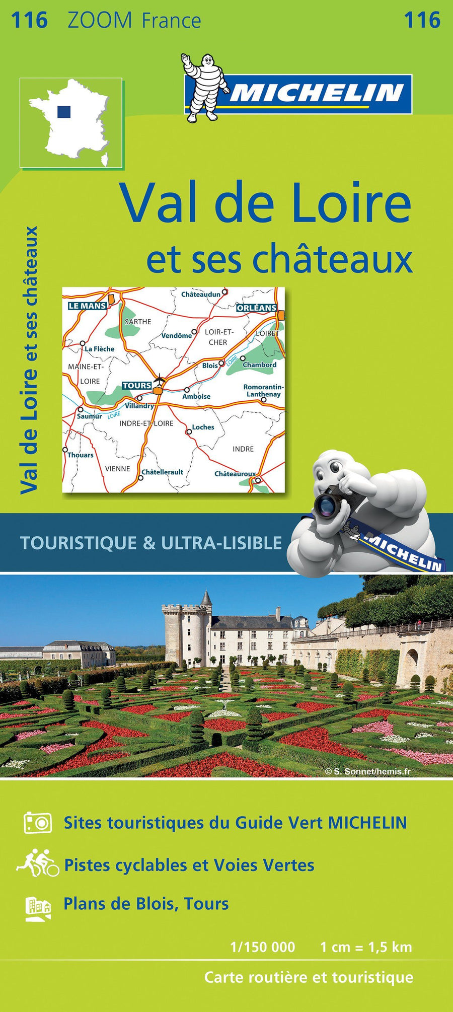Carte routière n° 116 - Val de Loire et ses châteaux | Michelin carte pliée Michelin 